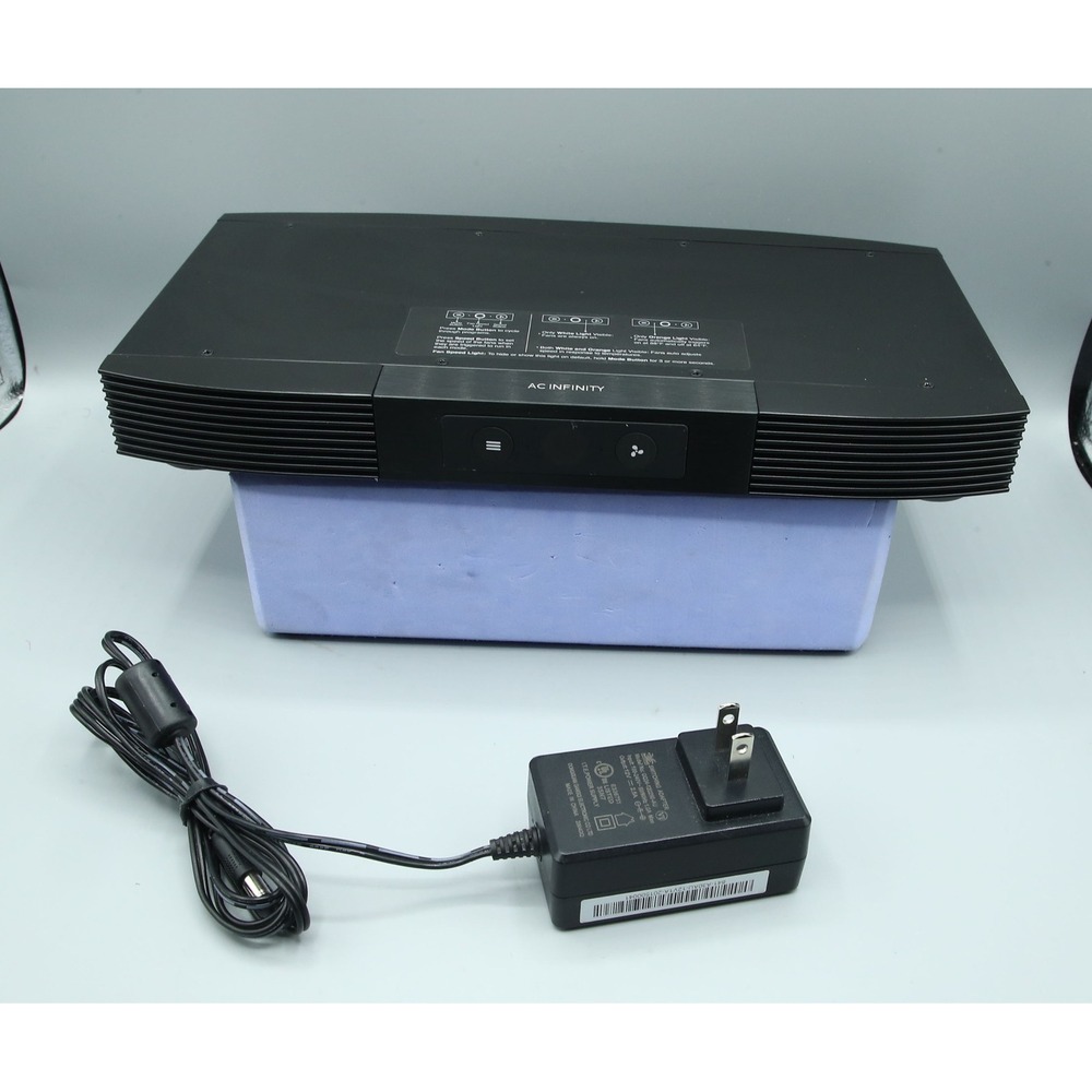 AC Infinity AIRCOM S6 Quiet Cooling Fan System for Receivers Amps AI-ACS6 Black